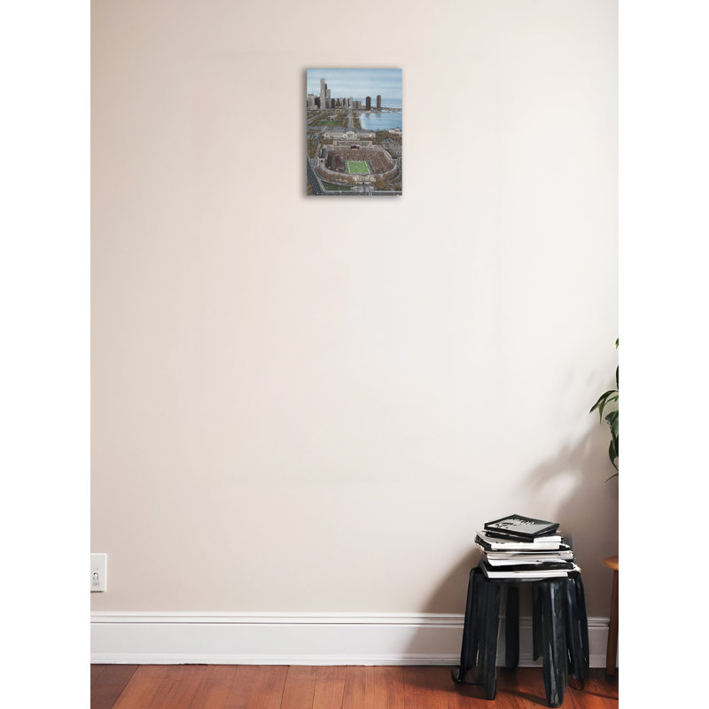 «Chicago's Soldier Field» par Darryl Vlasak, reproduction de photo sur toile tendue, H 16 po x l 12 po x P 1,5 po
