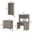 Khadesha 4 Piece Computer Desk Office Set-1333277196