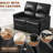 PU Leather Upholstered Manual Reclining Loveseat Sofa-1788874458