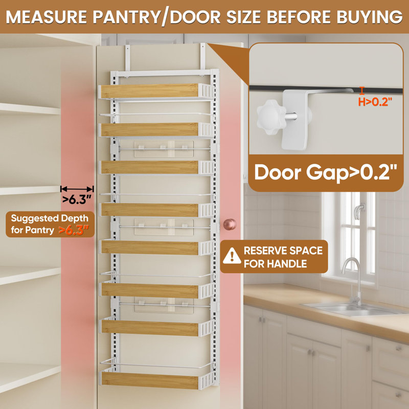 Rangement à 8 niveaux pour garde-manger