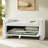 Albira Modern 45.5" Drop-down Storage Boucle Bench with Sturdy Wooden Frame-1225037482