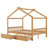 House Platform Bed with Two Drawers-197082945