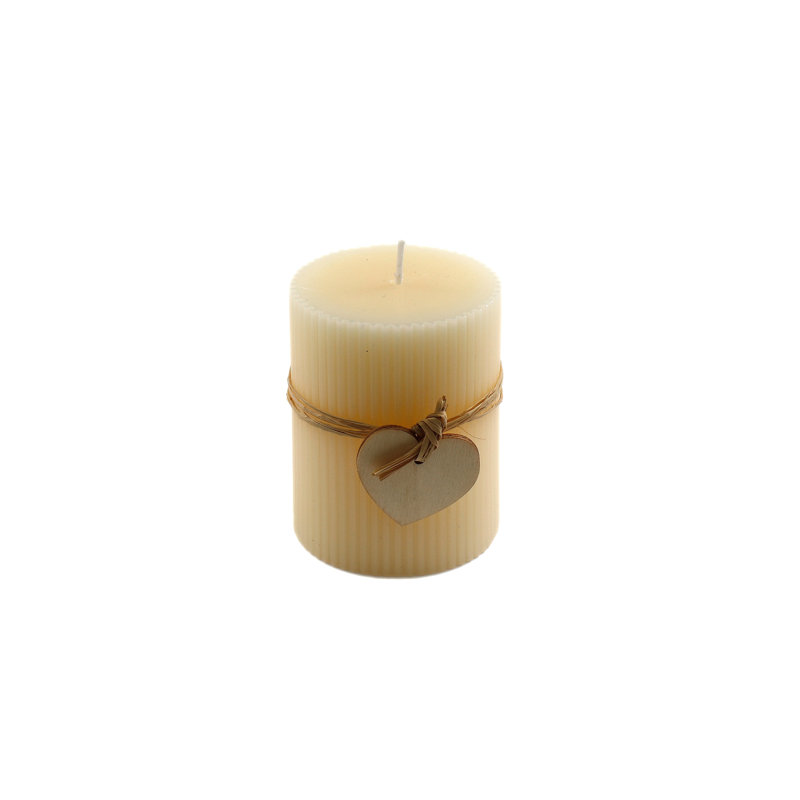 Unscented Pillar Candle, 9cm H x 6.7cm W x 6.7cm D