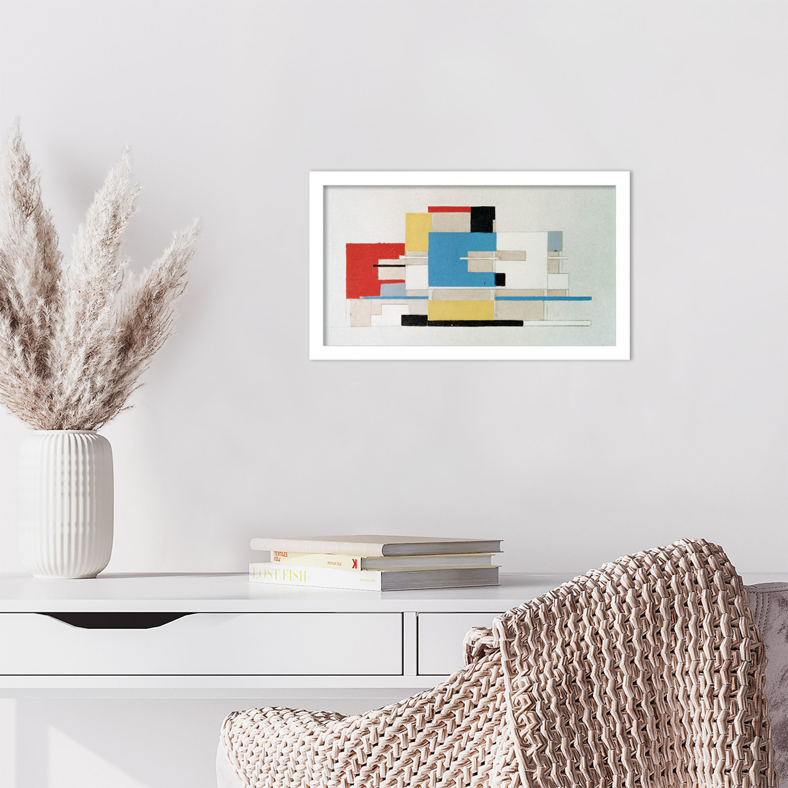 Earling "Colour Study for Architecture" Print, 10" H x 17" W, White