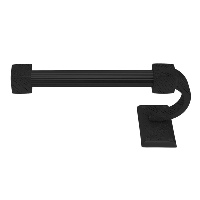 SUTTON TISSUE BAR LEFT, REEDED HANDLE; MUSEUM GOLD FINISH, Matte Black