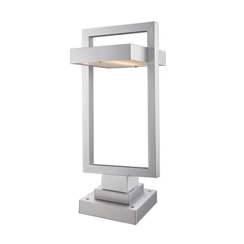 Giddens Frosted Pier Mount Light, Silver