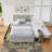 Full Size Upholstered Daybed with Vertical Channel Tufted Nailhead Trim Headboard, Underbed Storage Drawers & Pull-Out Trundle Bed, Chenille Upholstery, Gray-129744499
