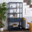 Bibliothèque moderne Amelia Etagere avec 5 tablettes et tiroir discret-1180137189