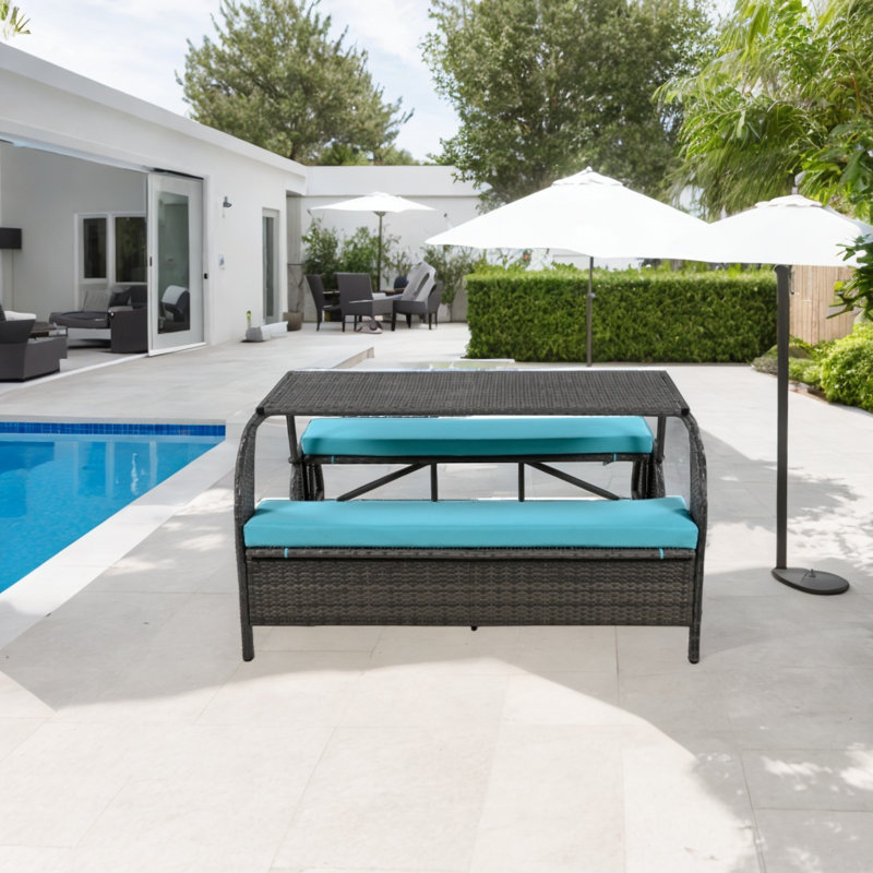 Outdoor Lounge Chair, Blue