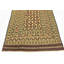 Tapis beige en laine 4 pi x 6 pi 4 po one-of-kind à la main noué la Warminster
