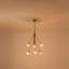 Luminaire suspendu lustre en verre 6 lumières