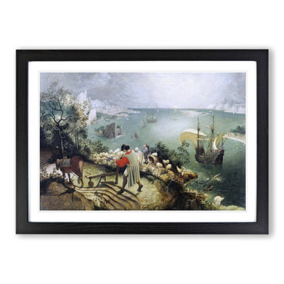 The Fall Of Icarus by Pieter Bruegel the Elder - Framed Print