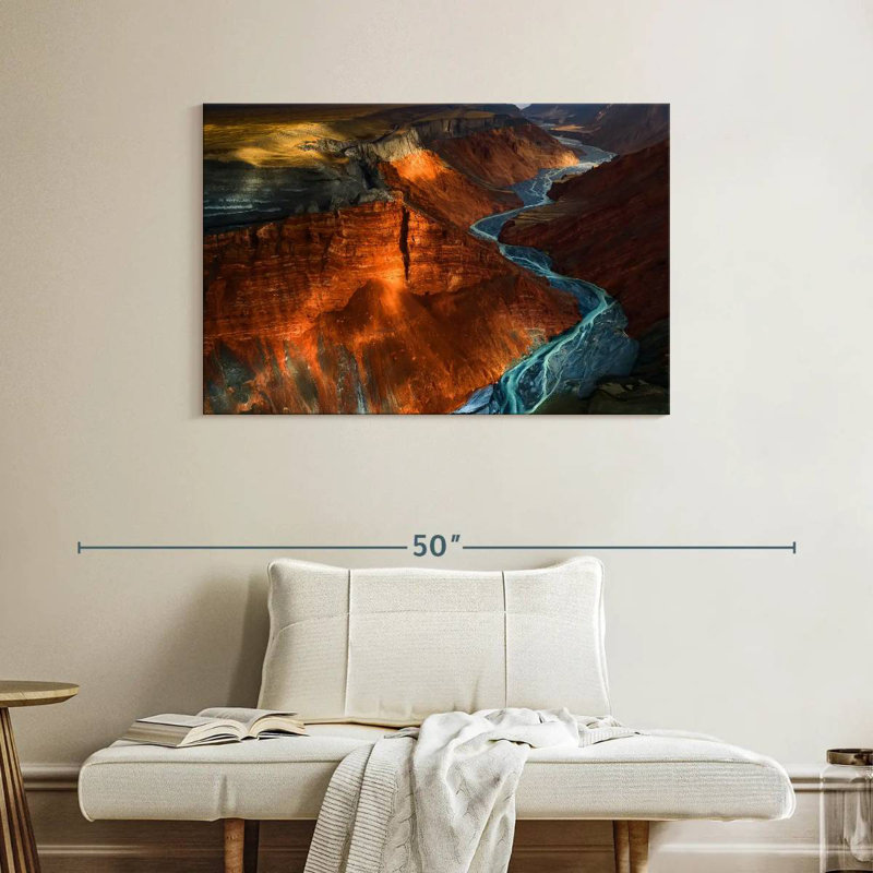 Grand Canyon d'Alvord Red Mountain, H 26 po x l 39 po