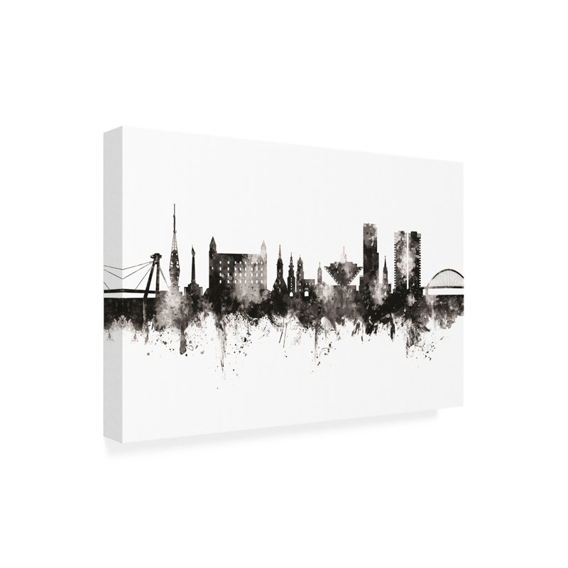 Art sur toile, Michael Tompsett, H 12 po x l 19 po x P 2 po