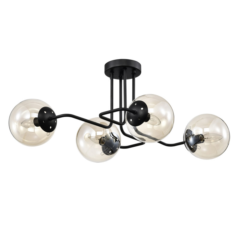 Dimitra Glass LED Semi Flush Mount