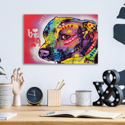 " Gratitude Pit Bull Pittie Love " by Dean Russo