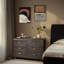 Brown MDF Veneer 6-Drawer Dresser 47.2"X15.7"X31.5"