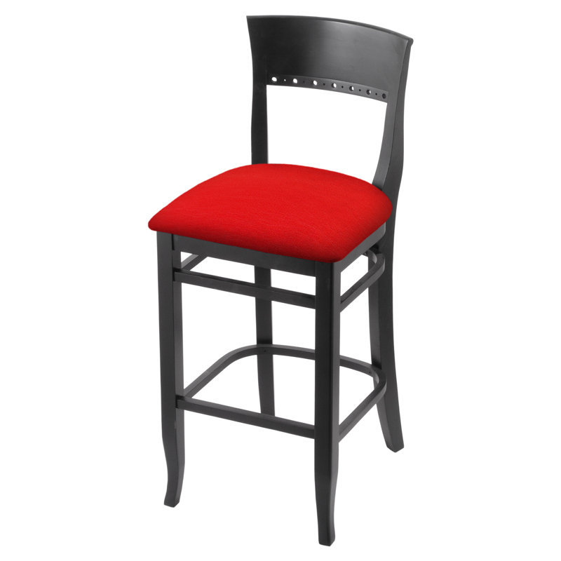 Tabouret 30 ", Noir, Rouge Canter, Tabouret de bar (siège d'une hauteur de 30 po)