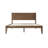 Arvion King Size Transitional Modern Solid Wood Platform Bed Frame, ARB-46-K, with Panel Headboard & Japanese Joinery, Chestnut Brown, No Box Spring Needed-357193830-357193828