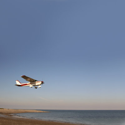 Starting Airplain - Wrapped Canvas Print