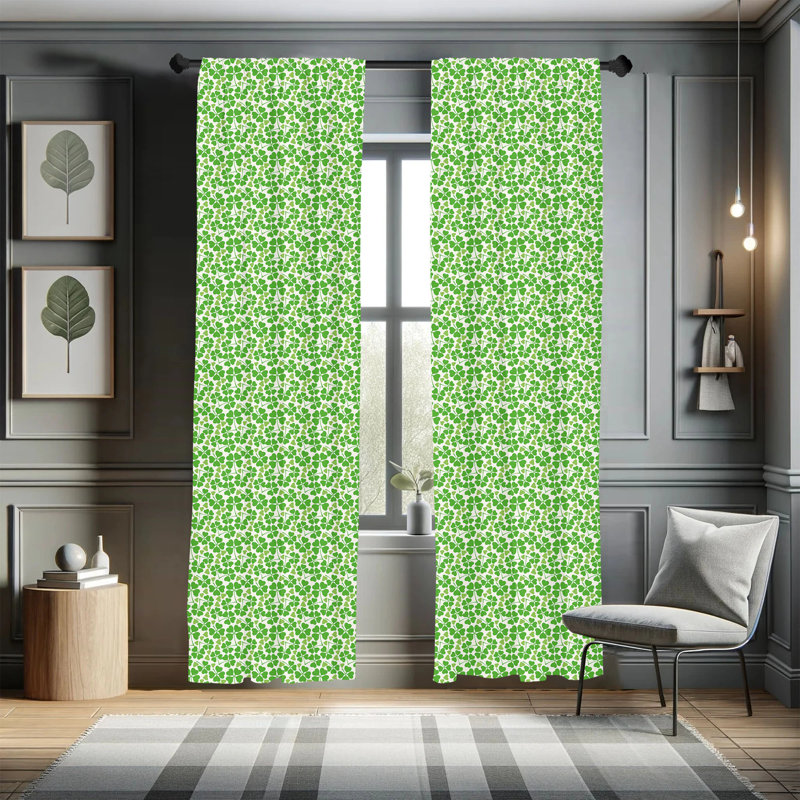 Irish Semi-Sheer Rod Pocket Curtain Panels, 28" x 95"