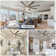 72" 6-Blade Reversible Ceiling Fan With LED Lights And Remote Control, 6-Speed, Timer Setting Quiet DC Motor
