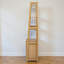 Dog Crate Bookcase, Built-In Pet Kennel Storage, Modern Metal-Door Base, Scandinavian Style, Living Room