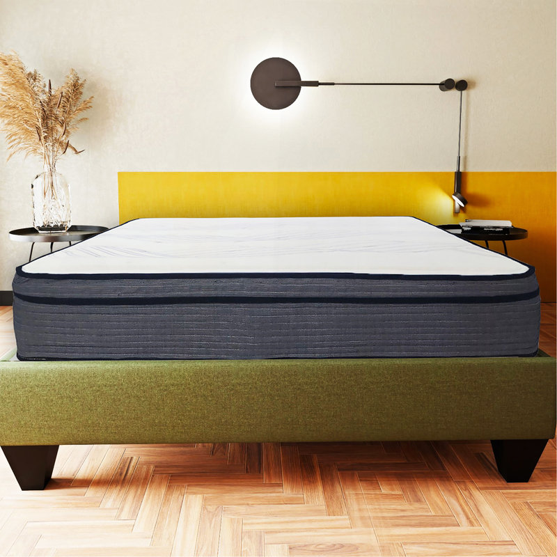14 po Matelas en mousse très grand moelleux, housse en tricot de polyester doux, matelas en mousse multicouche