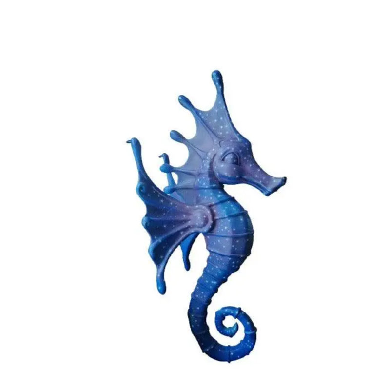 Jumbo Blue Seahorse Statue