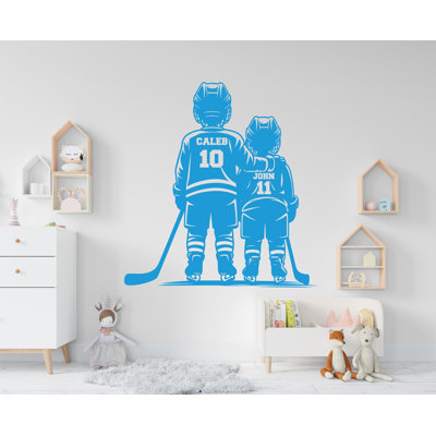 Brother Hockey Wall Decor, Custom Wall Decal Sport Vinyl, Hockey Stickers, Boys Passion, Hockey Wall Art, Wall Stickers, Kids Room