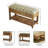 Avana Cotton Upholstered Storage Bench-1269659736