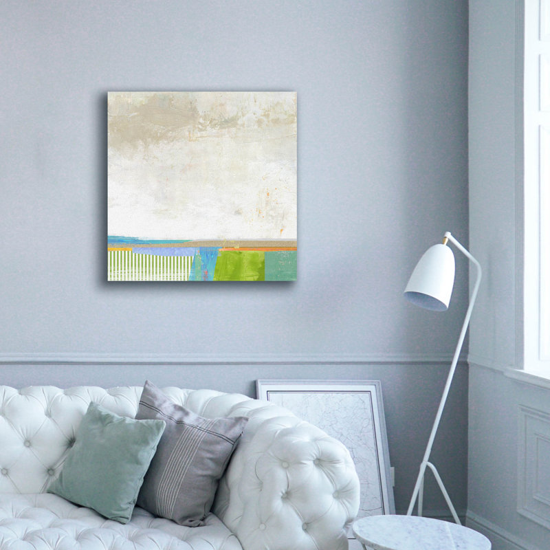 «Green Hills» par Suzanne Nicoll, art mural sur toile, H 37 po x l 37 po x P 1,5 po