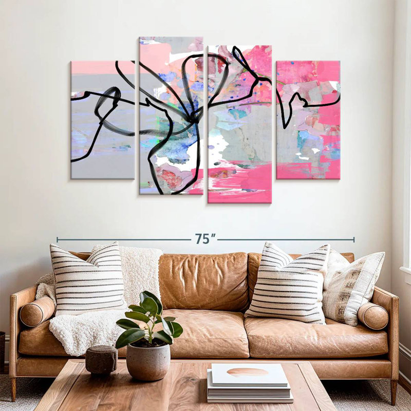 Avery Abstract Line, 42" H x 68" W