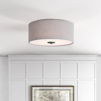 Lembrick Fabric Flush Mount