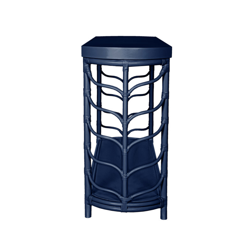 60 in. Solid Wood Console Table, Navy Blue