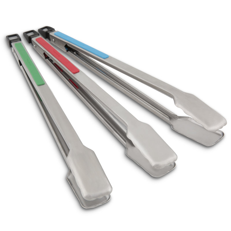 Broil King Baron Stainless Steel Color Coded  Tong 3 Pcs