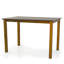 Ensemble de table de salle à manger 5 pièces, 4 chaises chaudes en bois massif de style classique avec table rectangulaire, ensemble de cuisine, coussins gris-1500491523
