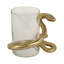 Porte-bougie moderne en métal Snakearound