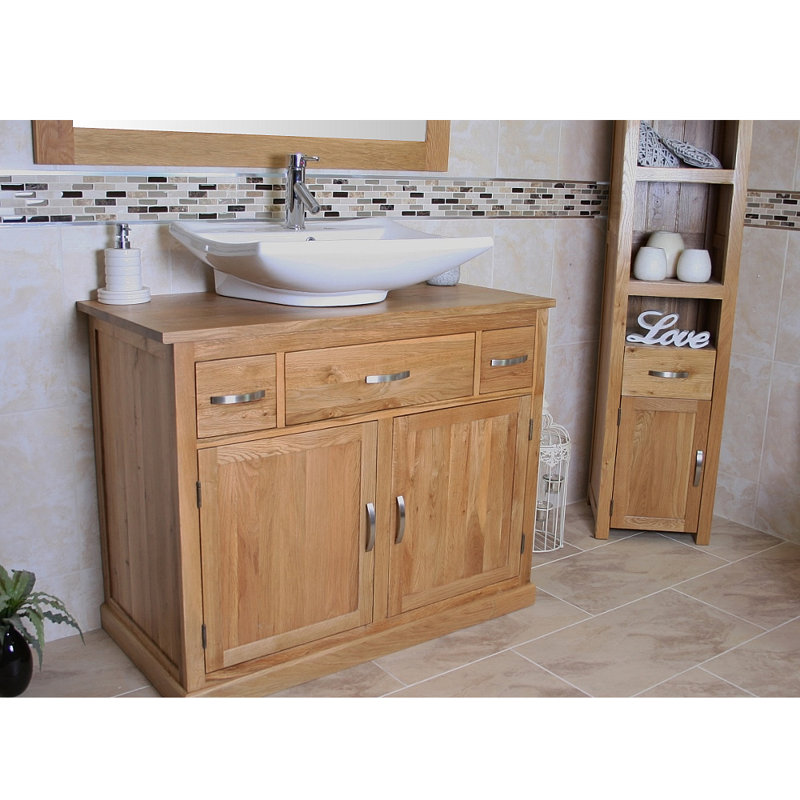 Esther 1000mm Single Bathroom Vanity with Vessel Ceramic Basin