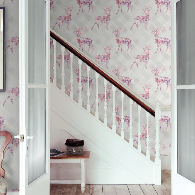 Malmo Floral Wallpaper 10m x 53 cm Textured Metallic Roll, Multicolour