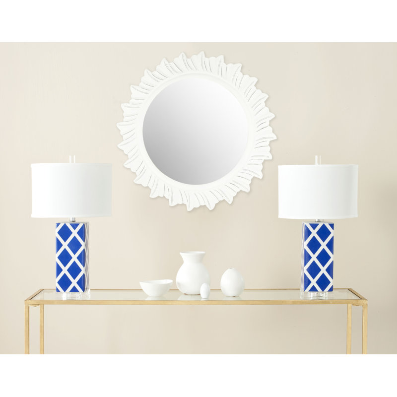 Miroir d'appoint Lizzie, Blanc