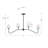 Lane 4 - Light Shaded Geometric Chandelier-1337940073
