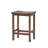 Outdoor Acacia Wood Counter Height Barstool, Set Of 2, Mahogany Brown Finish
