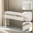 Chic Console Table With Curved Column Legs&Storage Drawers: Fluted Design For Entryway & Living Room-1877608649