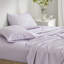 Édredon simple et drap Floral Taupe, lit dans un sac avec édredon, 1 taie décorative, drap plat, taie d'oreiller ajustée, microfibre douce, motif de losanges à imprimé aquarelle, allergène, lavable à la machine