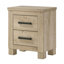 Sansome Weathered Oak 2-drawer Nightstand Bedside Table