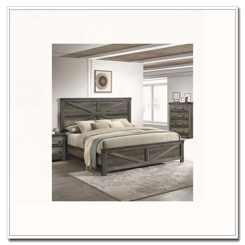 Lit plateforme Rustic Wood