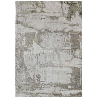 One-of-a-Kind Hand-Knotted Stone Current Area Rug