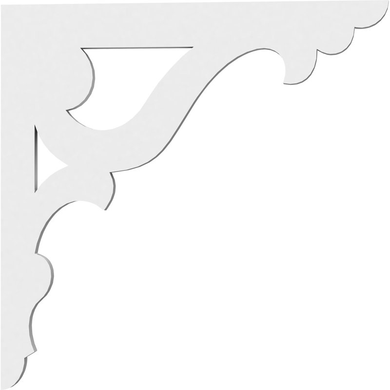 Support de qualité architecturale Hurley, L 5/8 po x P 14 po x H 14 po, Cornelia, PVC