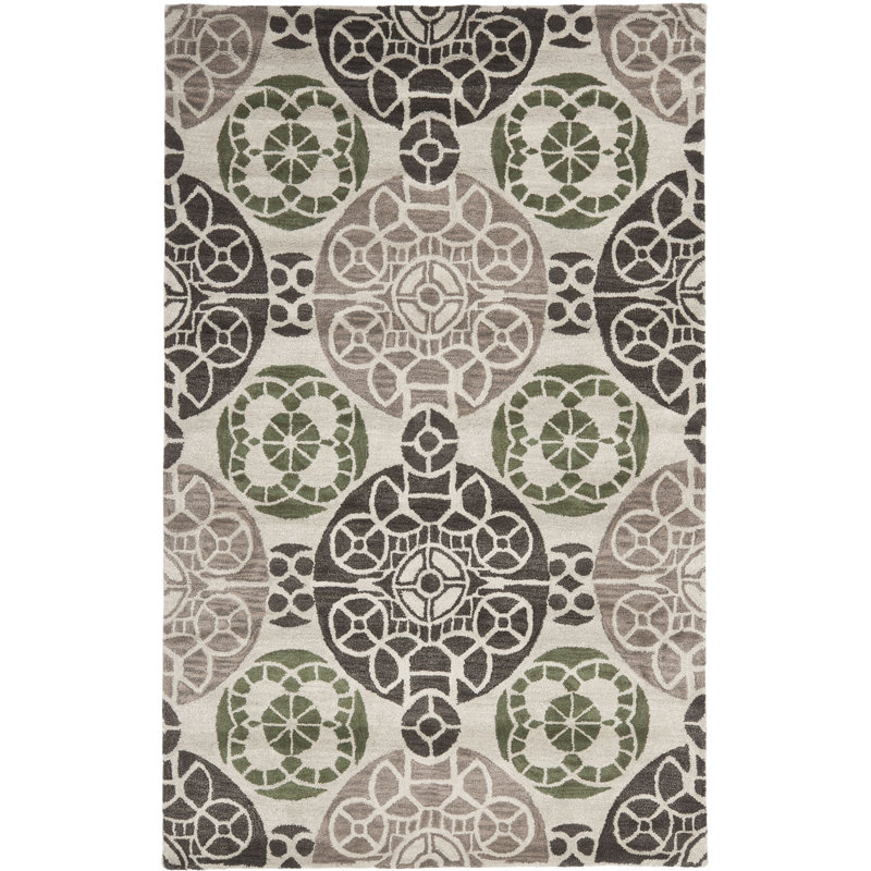 Mclean Wool Hand Woven Area Rug, Rectangle 152 x 244 cm
